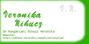 veronika mihucz business card